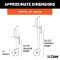 CURT 1,200 lb Marine Trailer Jacks – Sidewind Crank with Swivel Mount CURT 1.2K Marine Trailer Jacks with 6-Inch Wheel, Sidewind Handle – 10" Travel