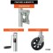 CURT 1,500 lb Sidewind Marine Jack 10-Pack with 8" Wheel and Swivel Mount CURT 1.5K Marine Trailer Jack with 8" Wheel and 10" Travel, Pack of 10