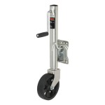 CURT 1.5K Marine Trailer Jacks with 10" Travel and 8" Wheels – 4 Pack CURT 1.5K Marine Trailer Jack with 8" Wheel, Sidewind, Swivel Mount (4-Pack)