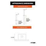 CURT 5000 lb A-Frame Trailer Jack with 14 inch Travel and Footplate CURT 5000 lb A-Frame Trailer Jack with 14 inch Travel and Footplate