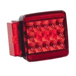 Wesbar 4" x 4" LED Waterproof Trailer Taillight – Over 80" Wide (Left / Driver Side)