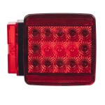 Wesbar 4x4 LED Submersible Trailer Taillight, Left/Roadside, Over 80 Inch Wesbar 8-Function LED Waterproof Trailer Taillight for Over 80 Inch (Left / Driver Side)