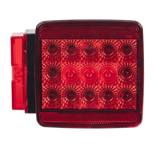 Wesbar 4x4 LED Submersible Trailer Taillight, Left/Roadside, Over 80 Inch Wesbar 8-Function LED Waterproof Trailer Taillight for Over 80 Inch (Left / Driver Side)
