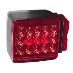 Wesbar 4" x 4" LED Trailer Taillight – 7-Function, Over 80" Wide, Right / Passenger Side