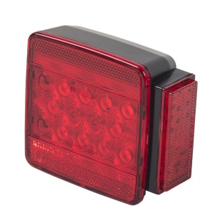 Wesbar 4x4 LED Waterproof Trailer Taillight Kit with 25 ft Harness, Pair Wesbar LED Submersible Trailer Taillight Kit Pair for Under 80 Inch, 4x4