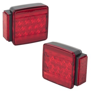 Wesbar LED Submersible Trailer Taillight Kit Pair for Under 80 Inch, 4x4
