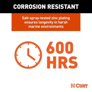 CURT 8-pack 2.5K hand-crank brake winches with 10.6 inch handle, heavy-duty lifting