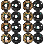 Lippert quad-axle 3,500-lb self-adjusting electric brake and 10-inch drum hub kit 5-on-4.5 pattern compatible with Dexter Alko Rockwell