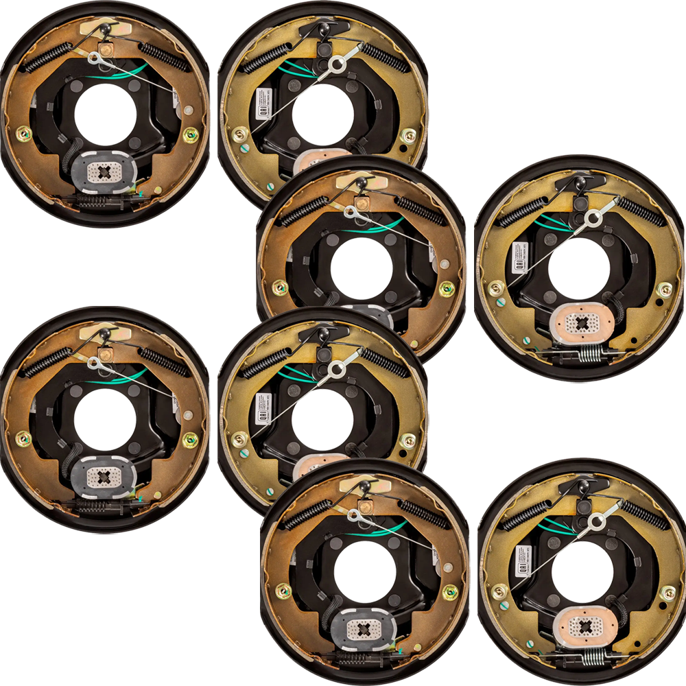 Lippert quad-axle 3,500-lb self-adjusting electric brake and 10-inch drum hub kit 5-on-4.5 pattern compatible with Dexter Alko Rockwell