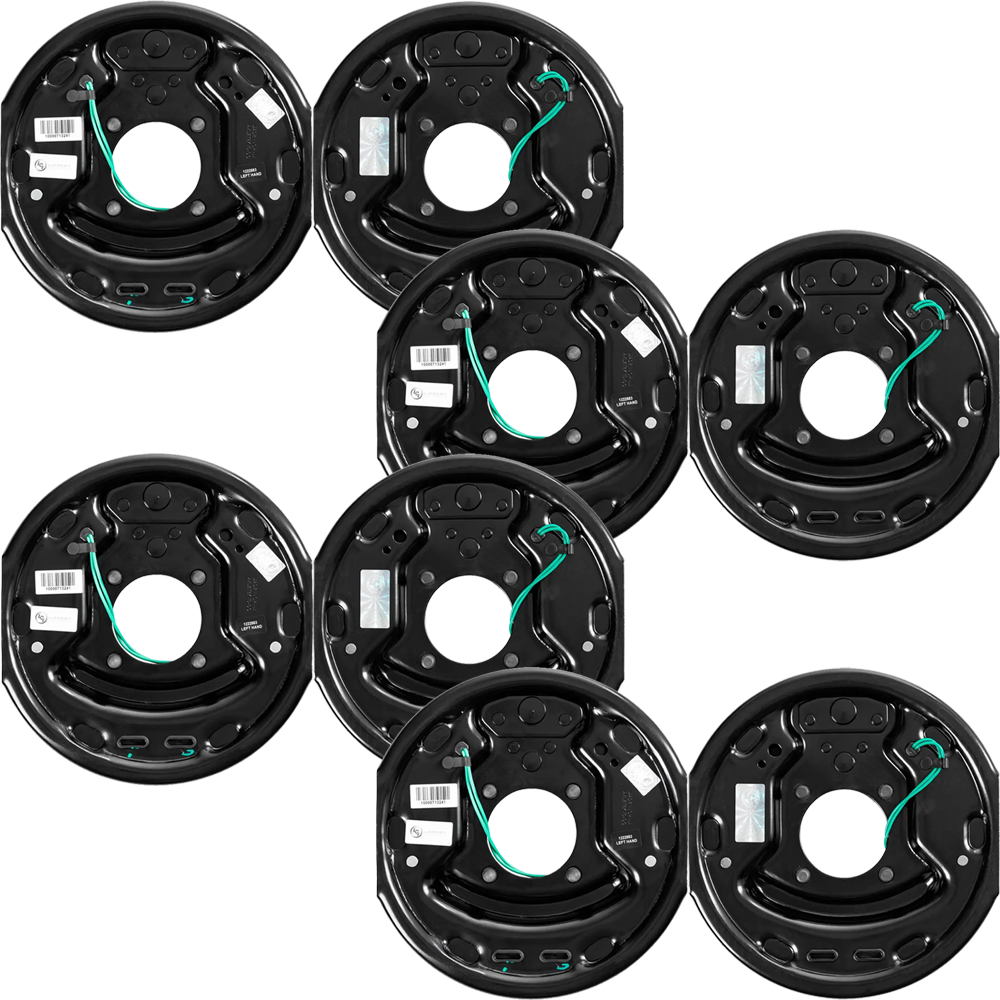 Lippert quad-axle 3,500-lb self-adjusting electric brake and 10-inch drum hub kit 5-on-4.5 pattern compatible with Dexter Alko Rockwell