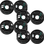 Lippert quad-axle 3,500-lb self-adjusting electric brake and 10-inch drum hub kit 5-on-4.5 pattern compatible with Dexter Alko Rockwell