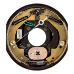 Lippert 3,500 lb RH 10x2.25 self-adjusting electric trailer brake and 5-lug hub drum kit compatible with Dexter, Alko, Rockwell axles