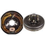 Lippert 12x2 RH self‑adjusting brake with 12 inch 6‑lug drum hub 6K axle compatible with Dexter AL‑KO Rockwell