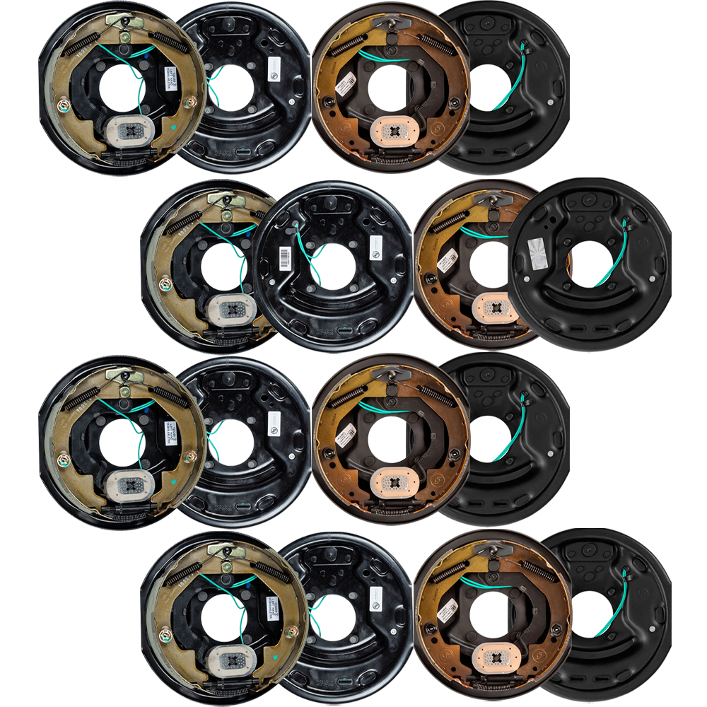 Lippert 8-pack 10 x 2.25 electric trailer brake assemblies for 3,500 lb axles