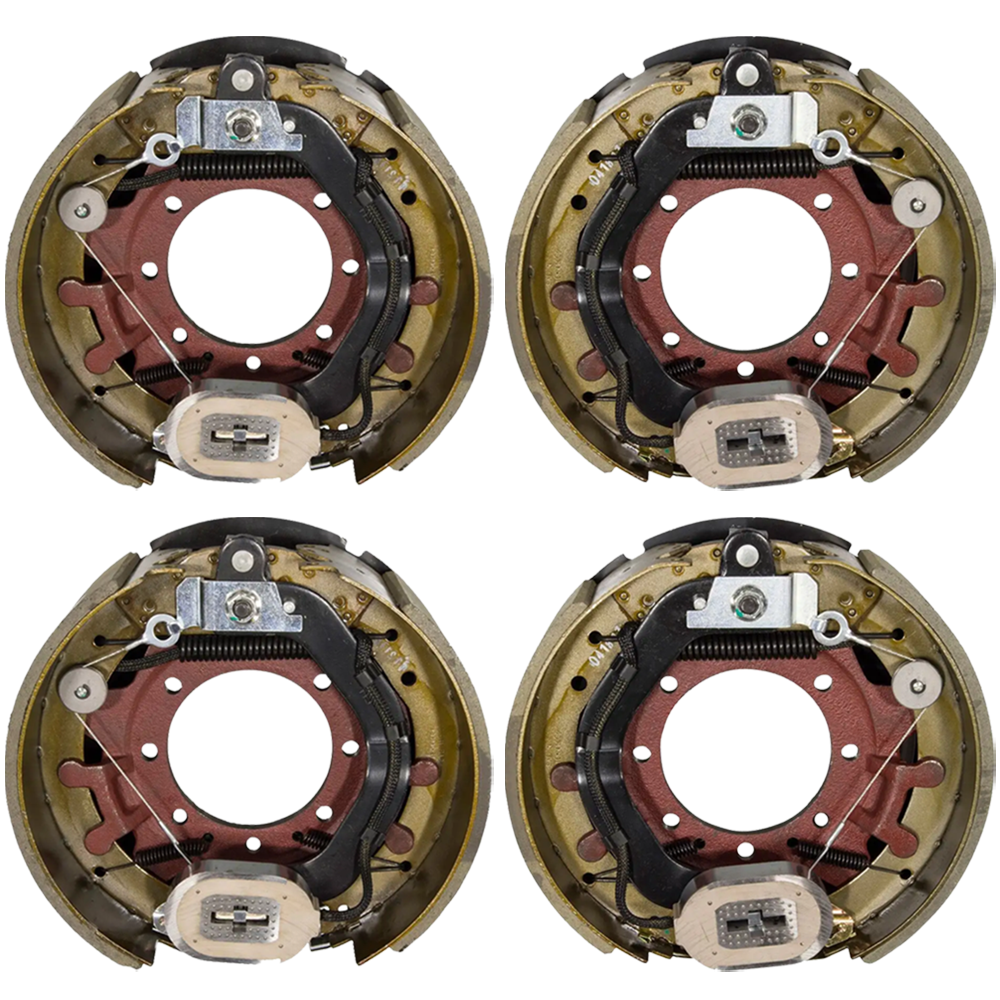 Lippert 12K 4-Pack 12.25 x 5 inch Electric Trailer Brake Assemblies for Heavy-Duty Axles