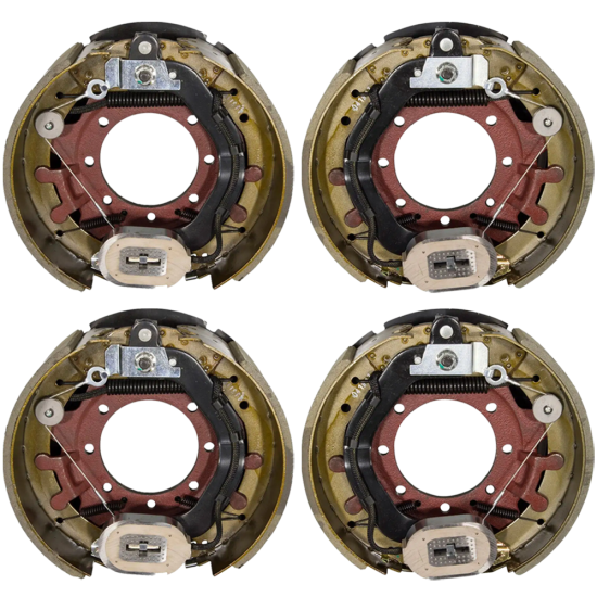 Lippert 12K 4-Pack 12.25 x 5 inch Electric Trailer Brake Assemblies for Heavy-Duty Axles