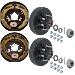 Lippert 12x2 Electric Trailer Brake & 8 on 6.5 Hub Assemblies for 7K Axles