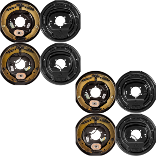 Lippert 4-Pack 12" x 2" Electric Trailer Brake Assemblies for Tandem Axles (Left & Right), 5.2K-7K lbs