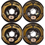 Lippert 4-Pack 12" x 2" Electric Trailer Brake Assemblies for Tandem Axles (Left & Right), 5.2K-7K lbs