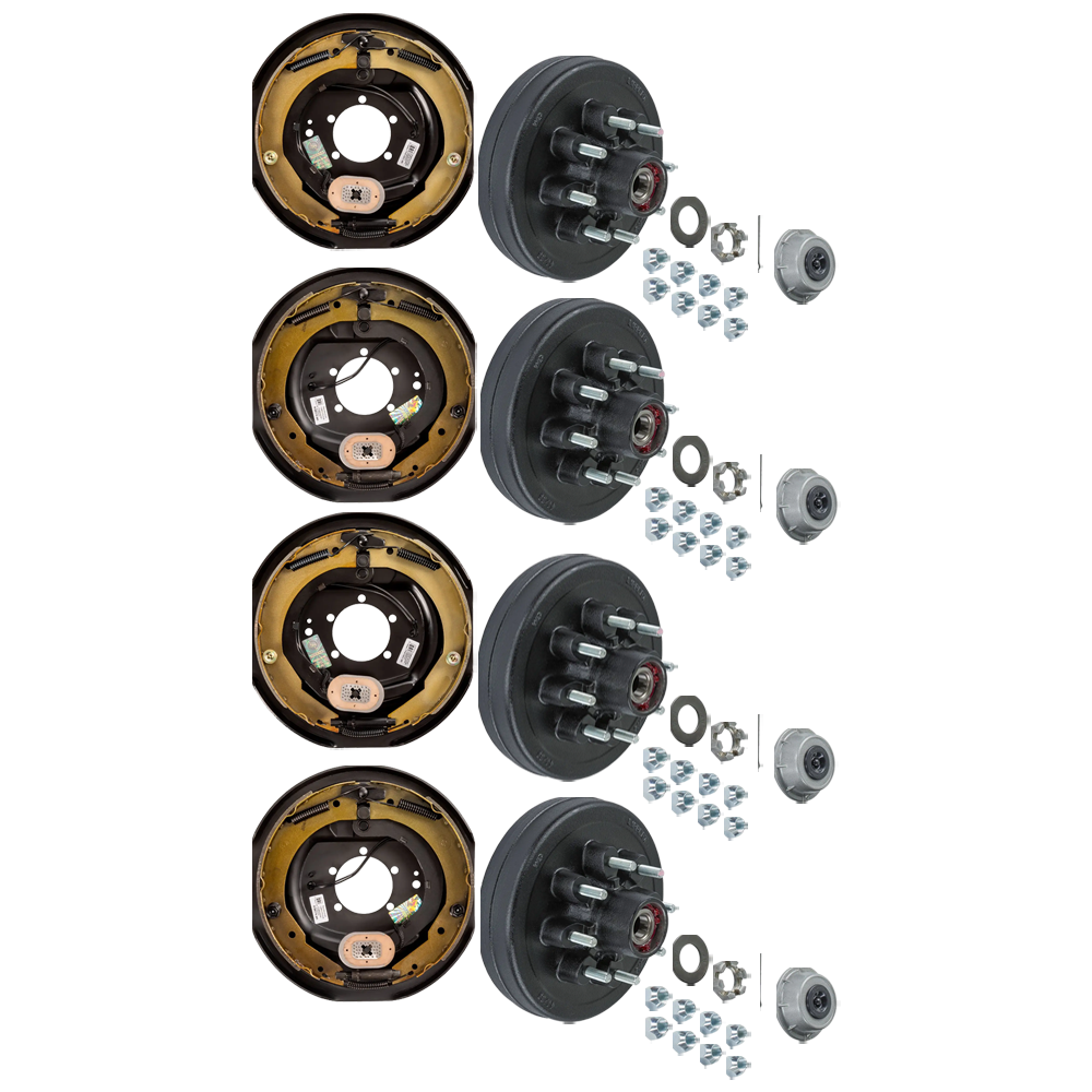 Lippert Tandem Axle Electric Brake & Hub Kit, 12" x 2", up to 7K