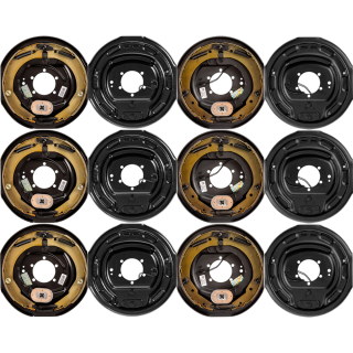 Lippert 6-pack 12 x 2 inch electric trailer brake assemblies for triple axle, replaces Dexter