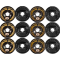 Lippert 6-pack 12 x 2 inch electric trailer brake assemblies for triple axle, replaces Dexter