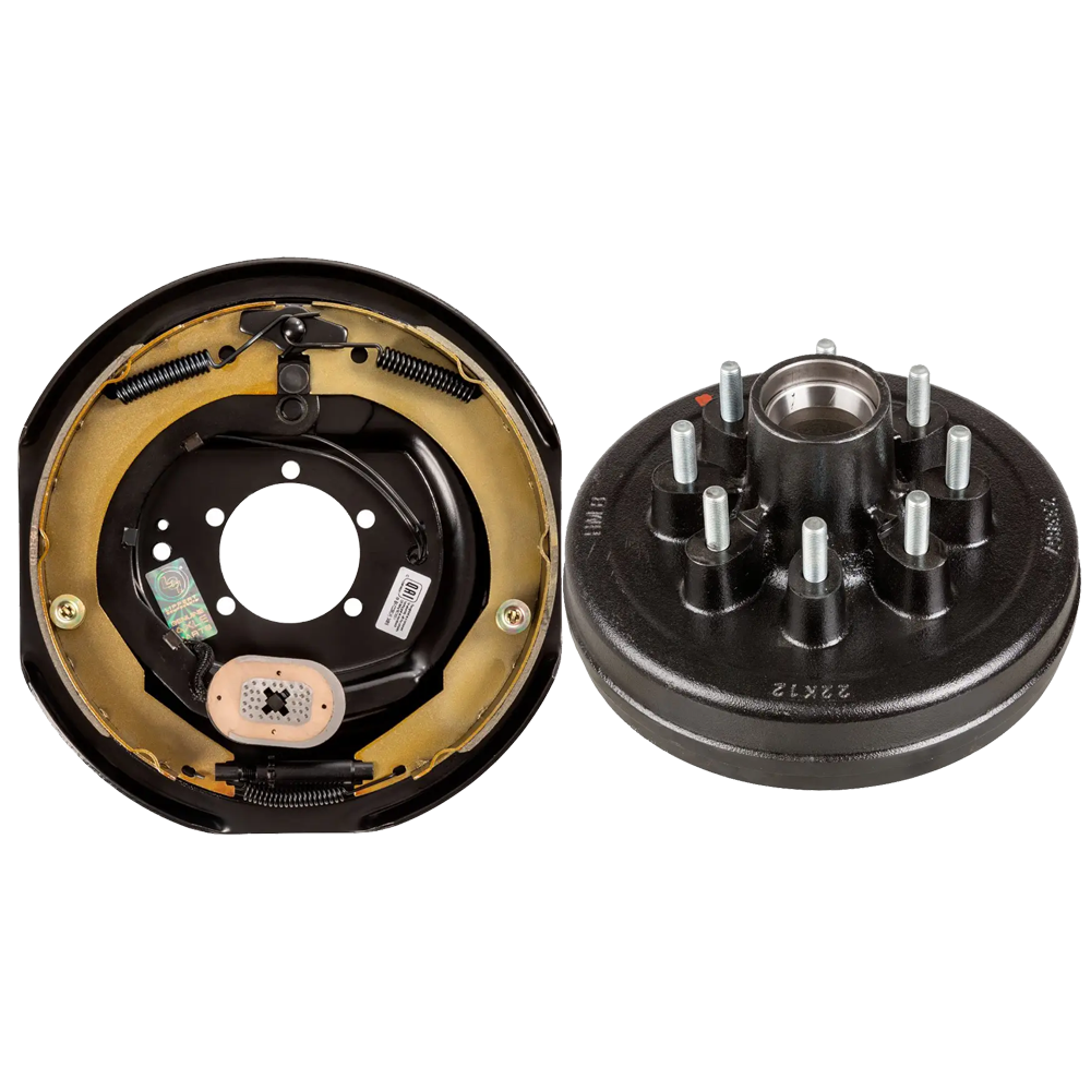 Lippert 12″ Manual LH Brake + 8‑on‑6.5 Hub Drum Kit, Dexter & Alko Compatible Lippert 12‑inch manual LH trailer brake assembly with 8‑on‑6.5 hub drum, 9/16‑inch studs – 7,000‑lb axle kit, Dexter / Alko compatible