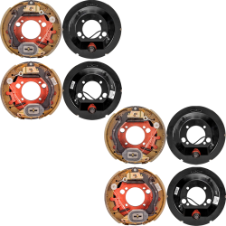 Lippert 4-Pack (2 Pairs) 12.25" x 3.38" Electric Trailer Brake Assemblies for 8,000 lb Tandem Axles – Replaces Dexter, Al-Ko, Rockwell & Quality