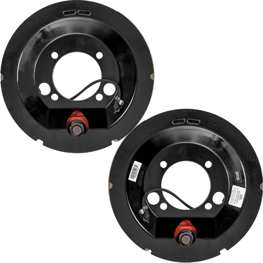 Lippert 8K electric brake assemblies (12.25 × 3.38) & threaded hubs (8‑on‑6.5, 5/8 studs) kit, Dexter / Alko compatible
