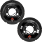 Lippert 8K electric brake assemblies (12.25 × 3.38) & threaded hubs (8‑on‑6.5, 5/8 studs) kit, Dexter / Alko compatible