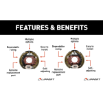 Lippert 12.25 x 3.38 Electric Trailer Brake 8K Axle 4-Pack