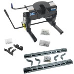Reese Dual Jaw 20K 5th Wheel Hitch Fifth Wheel Kwik-Slide Slider Unit Base Rail Kit Brakets and HardwareAdaptor Bracket 58522 4 Pins and 4 Clips 30118 30048 30035 58522 Reese Reese Dual Jaw 20K Fifth Wheel Trailer Hitch Kwik Slide Slider and Rails 14-23 Reese Dual Jaw 20K Fifth Wheel Trailer Hitch w/ Kwik Slide Slider and Rails For 14-24 RAM 2500 Truck Base Rail Kit 5th Wheel Brackets Hardware