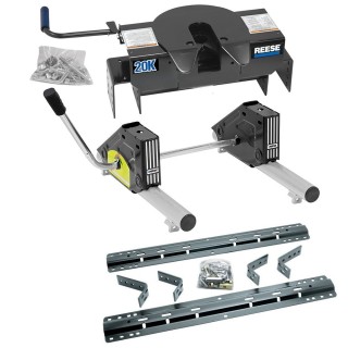 Reese Dual Jaw 20K 5th Wheel Hitch Fifth Wheel Round Tube Slider Unit Base Rail Kit Brakets and Hardware4 Pins and 4 Clips 30118 50024 30035 Reese Reese Dual Jaw 20K Fifth Wheel Trailer Hitch Round Tube Slider and Rails 1994-2004 Dodge Dakota Truck Base Reese Dual Jaw 20K Fifth Wheel Trailer Hitch w/ Round Tube Slider and Rails For 1994-2004 Dodge Dakota Truck Base Rail Kit 5th Wheel Brackets Hardware