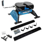 Reese M5 20K Talon Jaw Fifth Wheel Trailer Hitch W/ Rails For 14-24 RAM 2500 Base Rail Kit 5th Wheel Brackets Hardware