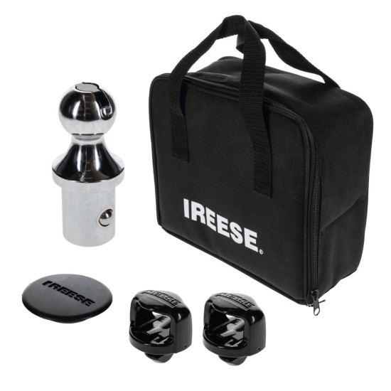 Reese Goose Box 20K Gen 3 with Safety Chains and GM Pop-In Gooseneck Ball for Lippert and Fabex