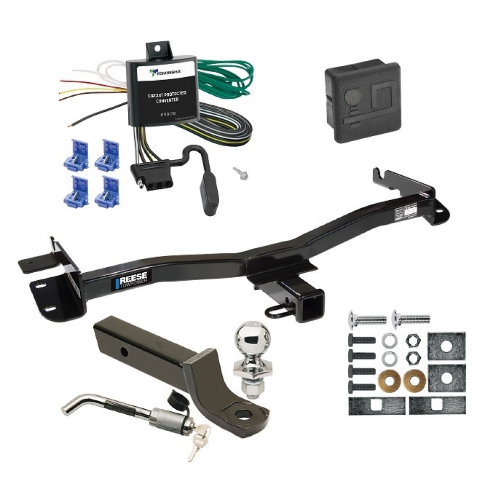 Custom Fit Trailer Hitch Wiring Harness (Requires Splicing) 2" Drop Ball-Mount w/ Locking Pin/Clip 2" Chrome Ball Rubber Hitch Plug Cover Installation Hardware Installation Instructions 33008 119178 7005111 7010 Reese Trailer Tow Hitch 98-03 To Reese Trailer Tow Hitch For 98-03 Toyota Sienna Deluxe Package Wiring 2" Ball Mount and Lock