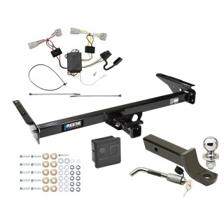 Custom Fit Trailer Hitch Wiring Harness (Plug & Play) 2" Drop Ball-Mount w/ Locking Pin/Clip 2" Chrome Ball Rubber Hitch Plug Cover Installation Hardware Installation Instructions 33022 118496 7005111 7010 Reese Trailer Tow Hitch 93-98 Toyot Reese Trailer Tow Hitch For 93-98 Toyota T100 Deluxe Package Wiring 2" Ball Mount and Lock