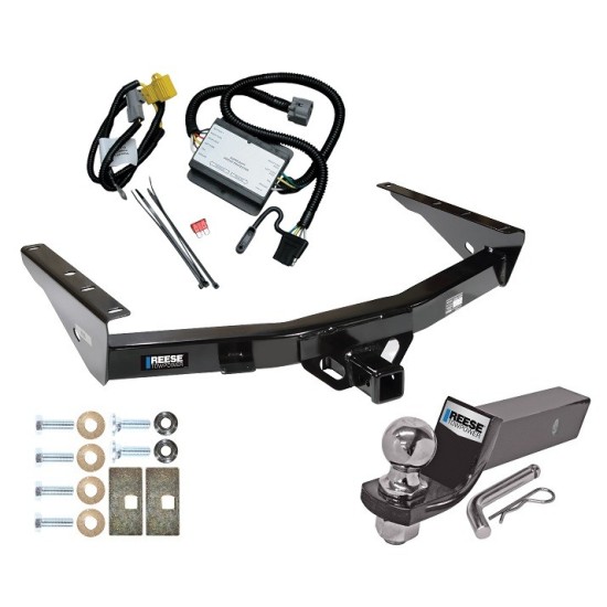 Custom Fit Trailer Hitch Wiring Harness (Plug & Play) 2" Drop Ball-Mount w/ Pin/Clip 2" Chrome Ball Installation Hardware Installation Instructions 33049 118367 21536 Reese Trailer Tow Hitch 2000 Toyota Tundra without Factory Towable Bumper Reese Trailer Tow Hitch For 2000 Toyota Tundra without Factory Towable Bumper Complete Package w/ Wiring and 2" Ball