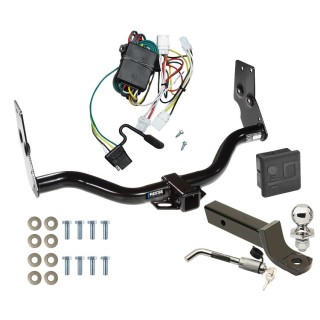 Custom Fit Trailer Hitch Wiring Harness (Plug & Play) 2" Drop Ball-Mount w/ Locking Pin/Clip 2" Chrome Ball Rubber Hitch Plug Cover Installation Hardware Installation Instructions 33050 118361 7005111 7010 Reese Trailer Tow Hitch 96-04 Niss Reese Trailer Tow Hitch For 96-04 Nissan Pathfinder 97-03 Infiniti QX4 Deluxe Package Wiring 2" Ball Mount and Lock