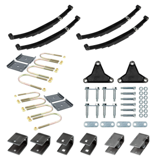 Lippert 3500‑lb Tandem Axle Suspension Kit with 3″ Tube, 3,000‑lb 26″ Leaf Springs