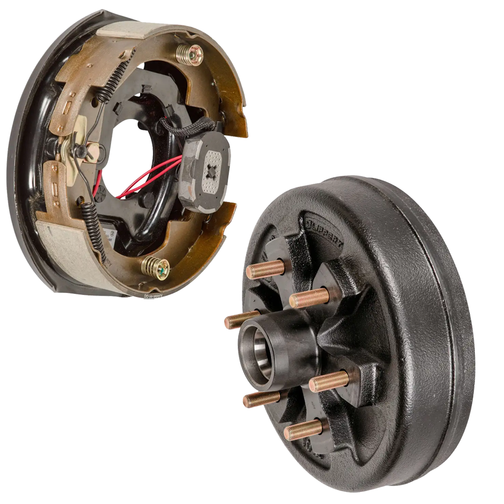 Lippert 10″ RH Brake & 6-Lug Hub-Drum Kit – 4,400-lb Axle Compatible with Dexter, AL-KO, Rockwell Lippert 10-inch right-hand electric brake assembly and 6-lug 4,400-lb hub drum kit compatible with Dexter, AL-KO & Rockwell axles
