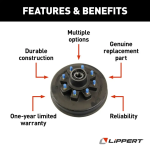 Lippert 8K Hybrid Axle Brake Drum & Hub Assembly Pair – Dexter / AL-KO Compatible lippert dexter alko 8k hybrid axle brake drum hub assembly pair 8 on 6.5