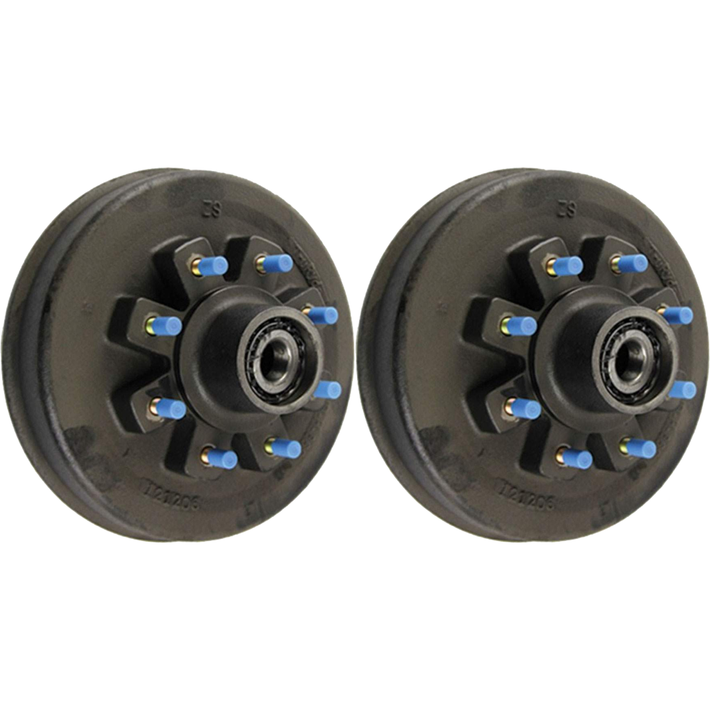 lippert 8k brake hub pair 8 on 6.5 5/8-18 fits dexter alko rockwell axles