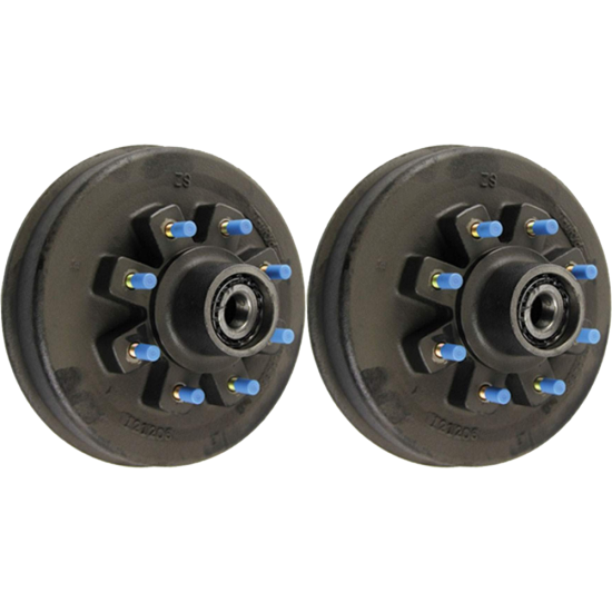 lippert 8k brake hub pair 8 on 6.5 5/8-18 fits dexter alko rockwell axles