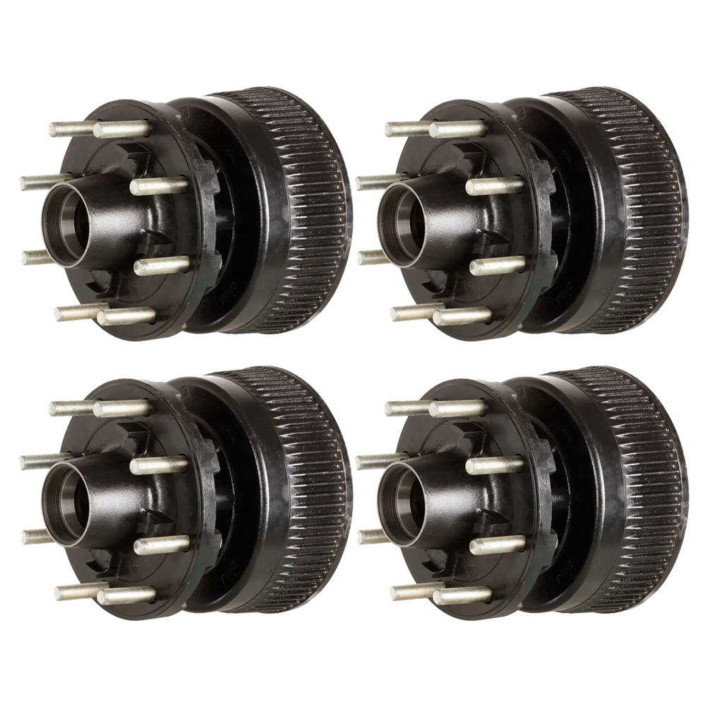 lippert 16k tandem axle electric brake hub drum kit 12-1/4 × 5 dexter al-ko rockwell compatible