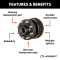 Lippert 16K Electric Brake & 8-on-275 Hub/Drum Kit – Triple-Axle Bundle Lippert 16K triple-axle electric brake & 8-on-275 hub drum kit, 12-1/4×5 self-adjusting assemblies, Dexter Alko Rockwell compatible