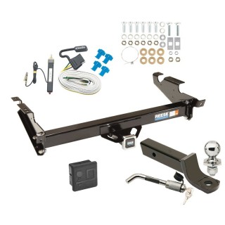 Custom Fit Trailer Hitch Wiring Harness (Requires Splicing) 2" Drop Ball-Mount w/ Locking Pin/Clip 2" Chrome Ball Rubber Hitch Plug Cover Installation Hardware Installation Instructions 35365 20252 7005111 7010 Reese Trailer Tow Hitch 78-86 Chev Reese Trailer Tow Hitch For 78-86 Chevy GMC G10 G20 G30 G1500 G2500 G3500 96 Classic Sport Vandura Rally Deluxe Package Wiring 2" Ball Mount and Lock