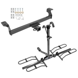 Trailer Tow Hitch For 20-24 Ford Escape Except Hybrid 1-1/4" Receiver Class 2 Platform Style 2 Bike Rack
