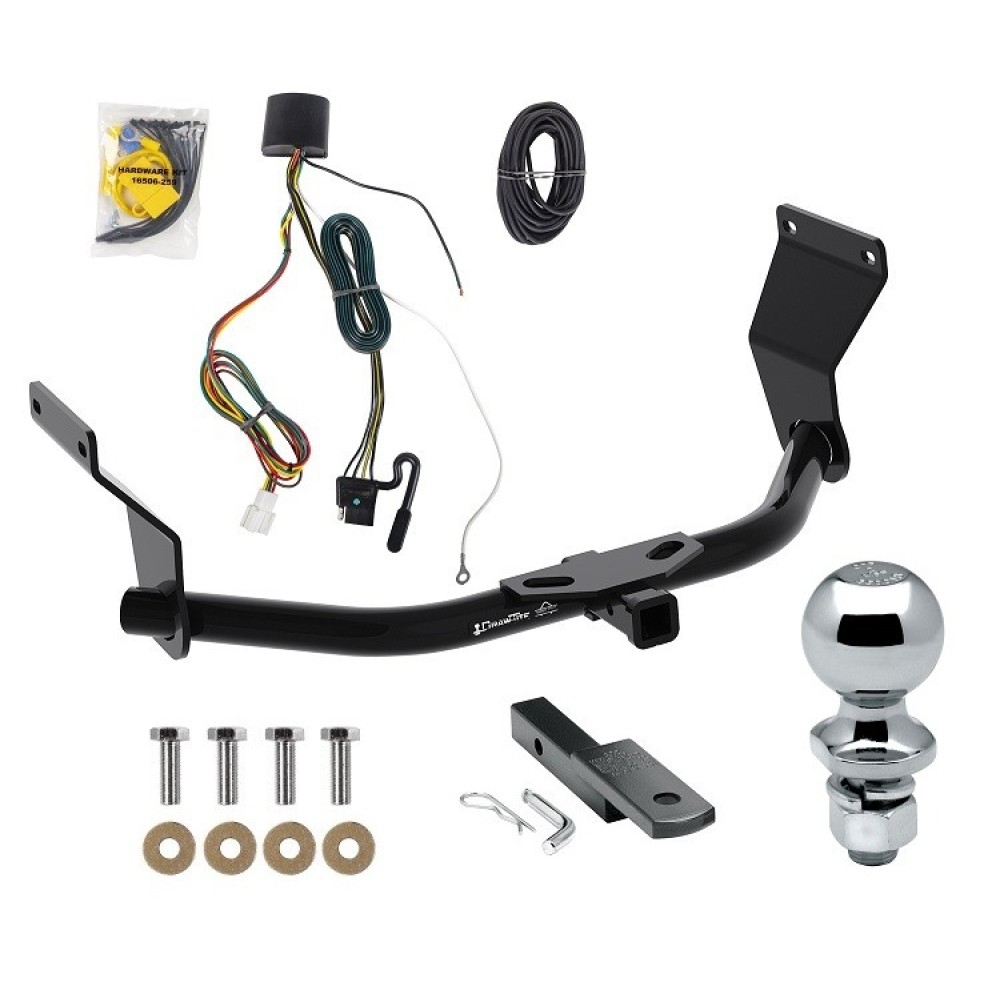 Custom Fit Trailer Hitch Draw-Bar w/ Pin/Clip Wiring Harness (Plug & Play) 2" Zinc Ball Installation Hardware Installation Instructions 361140 118804 63820 Draw-Tite Trailer Tow Hitch 19-22 Acura RDX Without +12V Power Provision Complete Package Trailer Tow Hitch For 19-25 Acura RDX Without +12V Power Provision Complete Package w/ Wiring Draw Bar Kit and 2" Ball