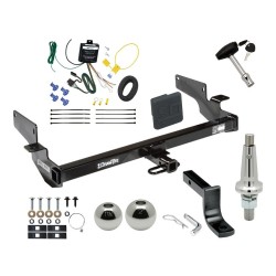 Trailer Tow Hitch For 00-05 Cadillac DeVille 06-11 DTS Ultimate Package w/ Wiring Draw Bar Kit Interchange 2" 1-7/8" Ball Lock and Cover